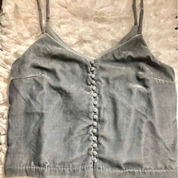 Madewell Velvet Button Cami sz 8 medium - Picture 3 of 6